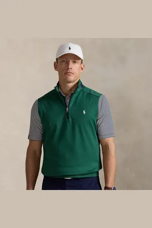 Ralph Lauren Gilet in jersey stretch con cerniera