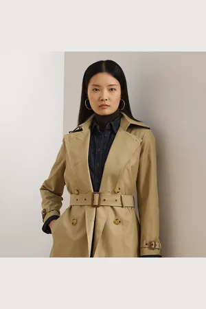 Ralph Lauren Trench a doppio petto in misto cotone