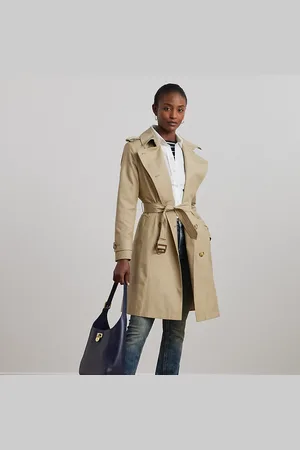 Ralph Lauren Trench a doppio petto in misto cotone