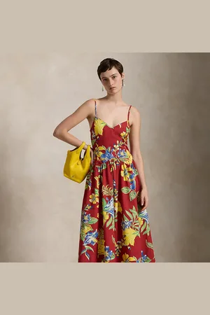 Ralph Lauren Abito in cotone con fiori tropicali