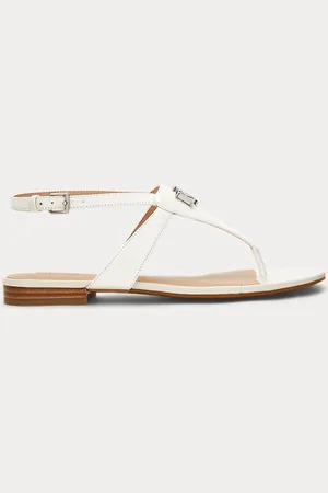 Ralph Lauren Sandali Everley in cuoio nappa