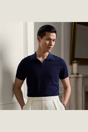 Ralph Lauren Maglia in seta e cotone effetto texture