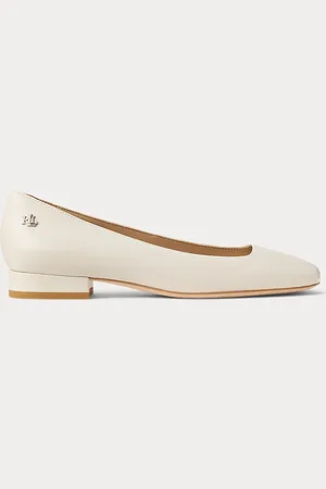 Ralph Lauren Ballerine Emellie in cuoio nappa