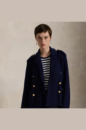 Ralph Lauren Blazer a doppio petto in maglia di lana