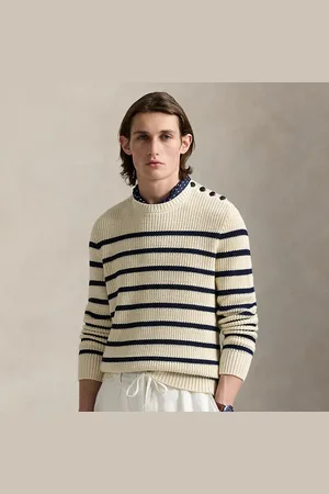 Ralph Lauren Maglia in cotone e lino a righe