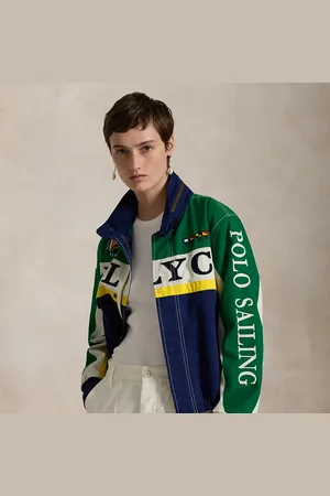 Ralph Lauren Giacca Racing in tela con logo