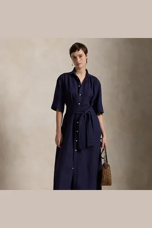 Ralph Lauren Chemisier in misto seta con cintura