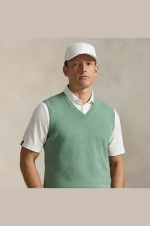 Ralph Lauren Gilet tecnico in maglia di misto cotone