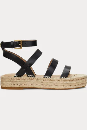 Ralph Lauren Espadrillas a gladiatore Polly in pelle