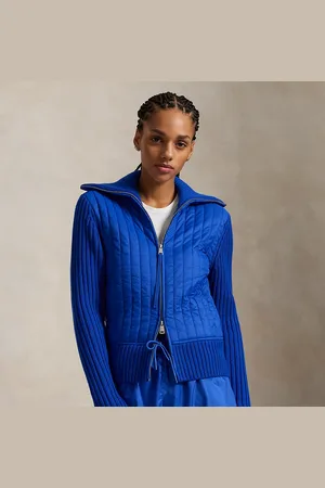 Ralph Lauren Giacca ibrida in lana con collo a imbuto