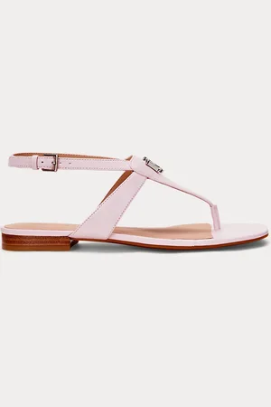 Ralph Lauren Sandali Everley in cuoio nappa