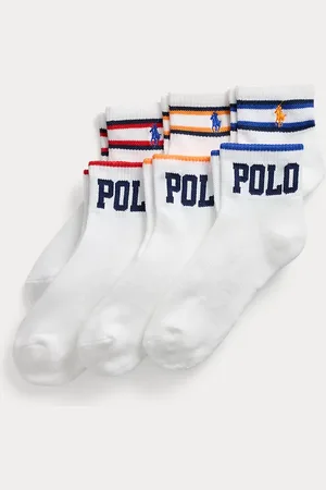 Ralph Lauren Sei paia di calze alla caviglia con logo