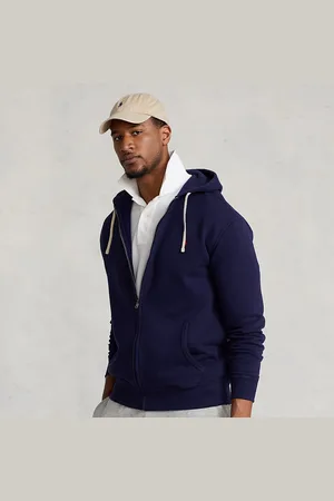 Ralph Lauren Taglie Plus - Felpa con cappuccio e cerniera RL