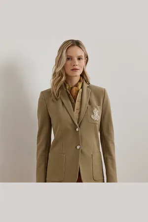 Ralph Lauren Blazer in jacquard con ricamo