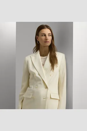 Ralph Lauren Petite - Blazer in crêpe di lana a doppio petto