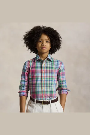 Ralph Lauren Camicia scozzese in popeline di cotone