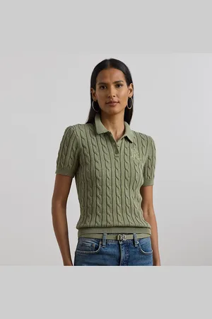 Ralph Lauren Maglia polo in cotone a trecce