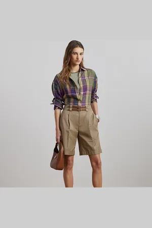 Ralph Lauren Short in twill di cotone con fibbia