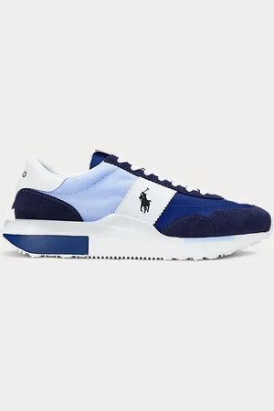 Ralph Lauren Sneaker Train 89 in camoscio e Oxford