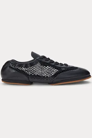 Ralph Lauren Le ballerine in pelle e rete con pony