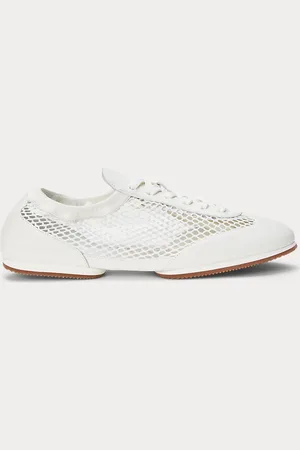 Ralph Lauren Le ballerine in pelle e rete con pony