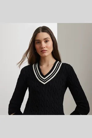 Ralph Lauren Maglia da cricket in cotone a trecce