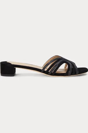 Ralph Lauren Sandali Fay in camoscio e pelle