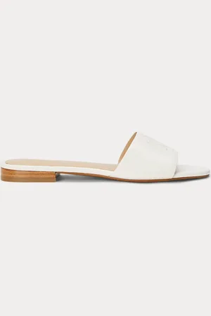 Ralph Lauren Ciabatte Everley in cuoio nappa