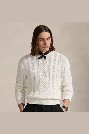 Ralph Lauren Maglia a punto Aran con collo arrotolato