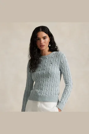 Ralph Lauren Maglia a girocollo in cotone a trecce