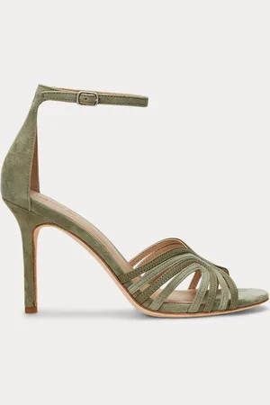 Ralph Lauren Sandali Allie in camoscio e pelle