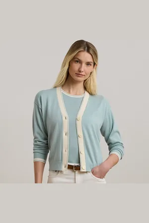 Ralph Lauren Cardigan in misto cotone bicolore