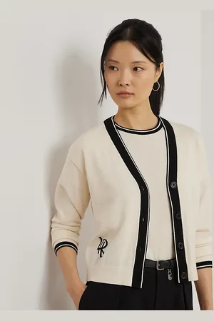 Ralph Lauren Cardigan in misto cotone bicolore