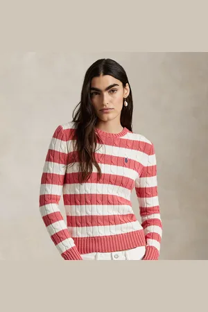 Ralph Lauren Maglia in cotone a trecce con righe