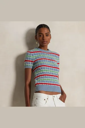 Ralph Lauren Maglia a maniche corte trecce e righe