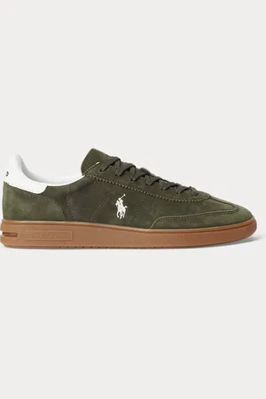 Ralph Lauren Sneaker Bedford in camoscio