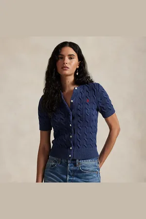 Ralph Lauren Cardigan in cotone a maniche corte