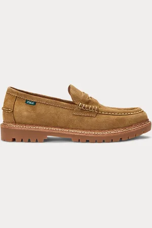 Ralph Lauren Penny loafer Jett in camoscio