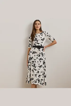 Ralph Lauren Abito medio in cotone stretch a fiori
