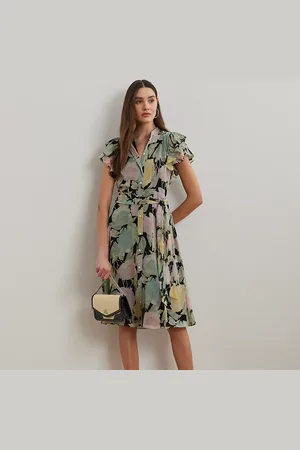 Ralph Lauren Petite - Chemisier in georgette con cintura