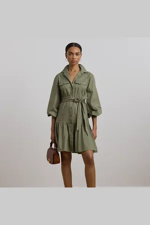 Ralph Lauren Chemisier in misto cotone con cintura