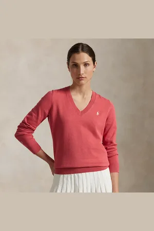 Ralph Lauren Maglia in misto cotone con scollo a V