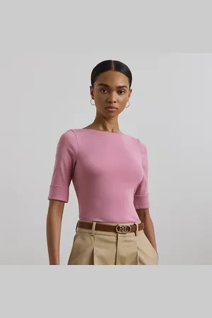 Ralph Lauren Maglietta con scollo a barchetta stretch