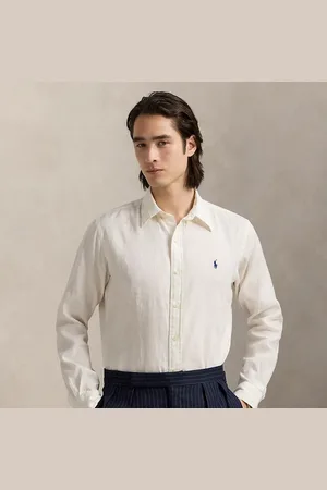 Ralph Lauren Camicia in lino e cotone Custom-Fit