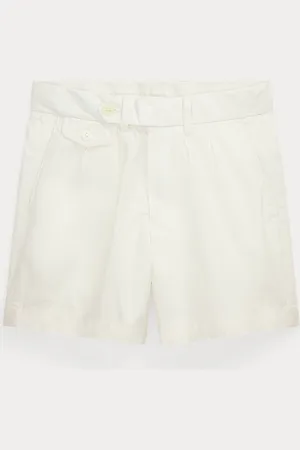 Ralph Lauren Short in twill di cotone con pieghe