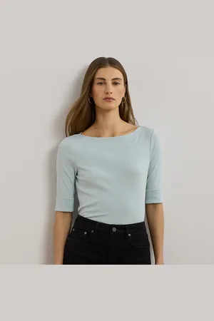 Ralph Lauren Maglietta con scollo a barchetta stretch