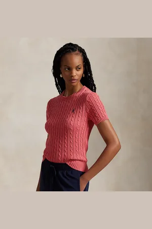 Ralph Lauren Maglia a maniche corte lavorata a trecce