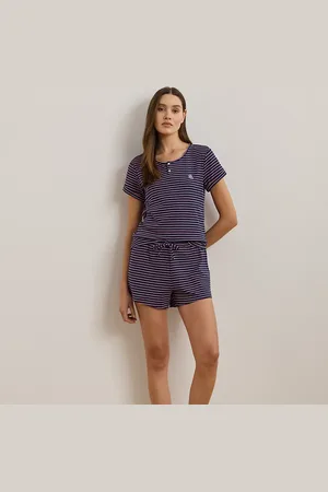 Ralph Lauren Pigiama serafino corto a righe