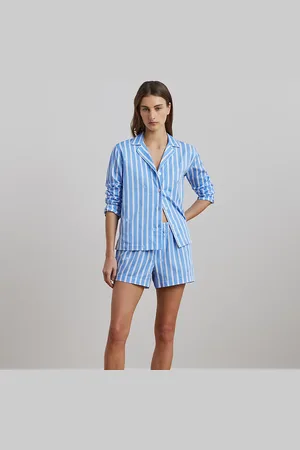 Ralph Lauren Pigiama corto in rasatello con logo