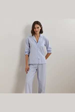 Ralph Lauren Pigiama in popeline di cotone a righe
